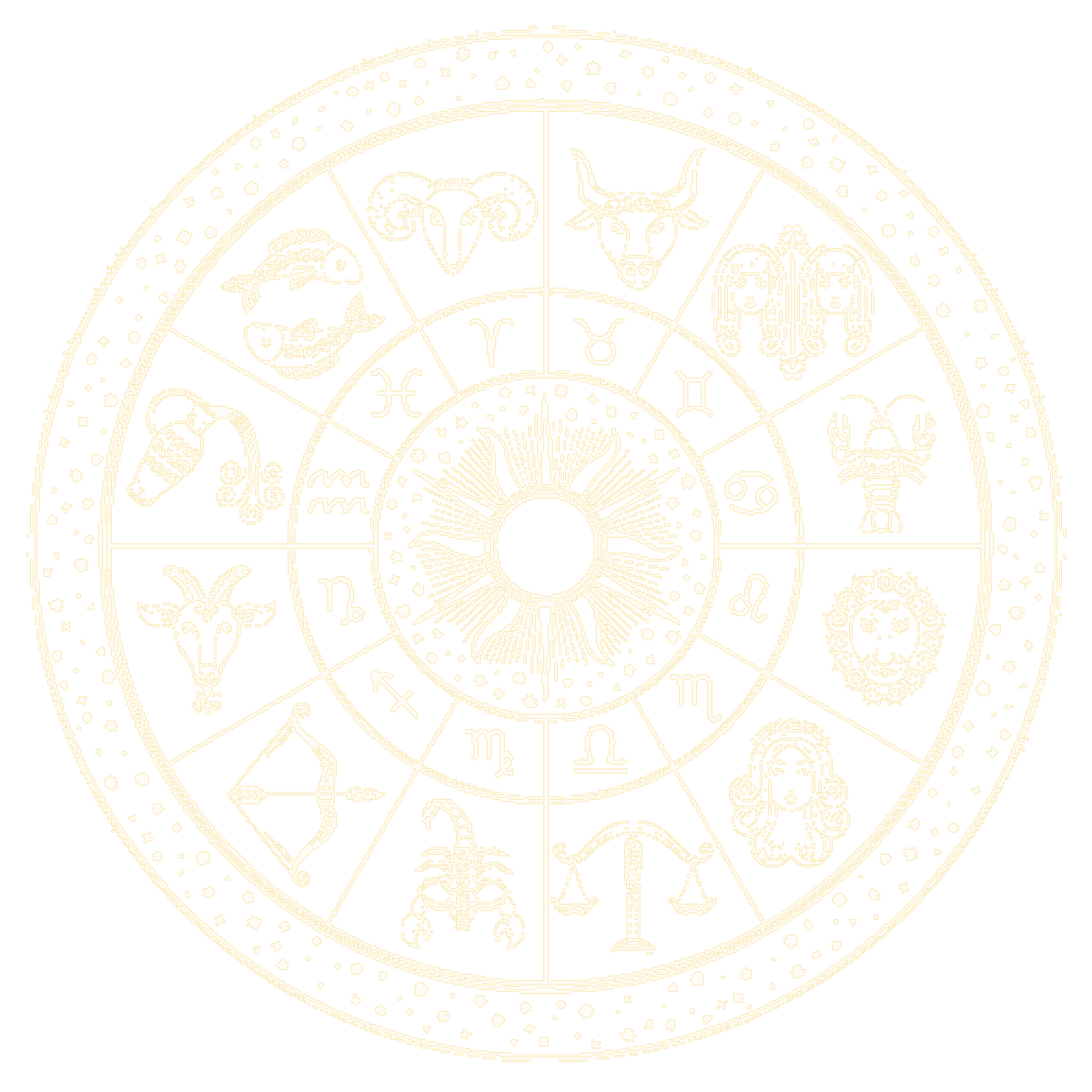 Sacred Vedic Zodiac Wheel